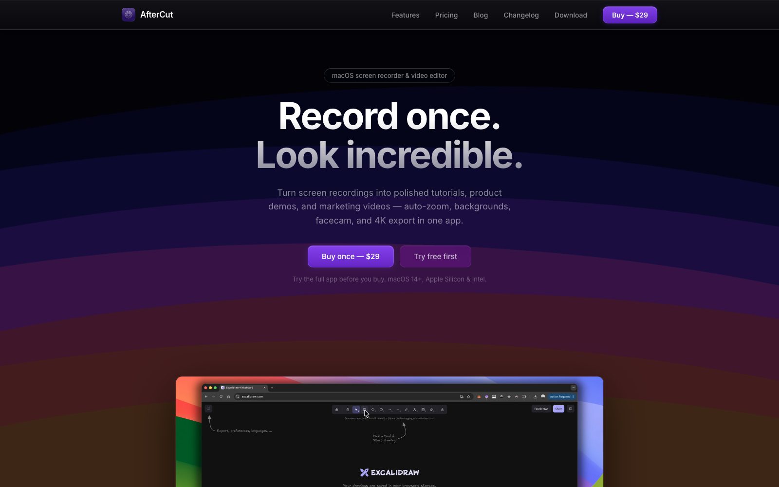 Aftercut Studio homepage preview